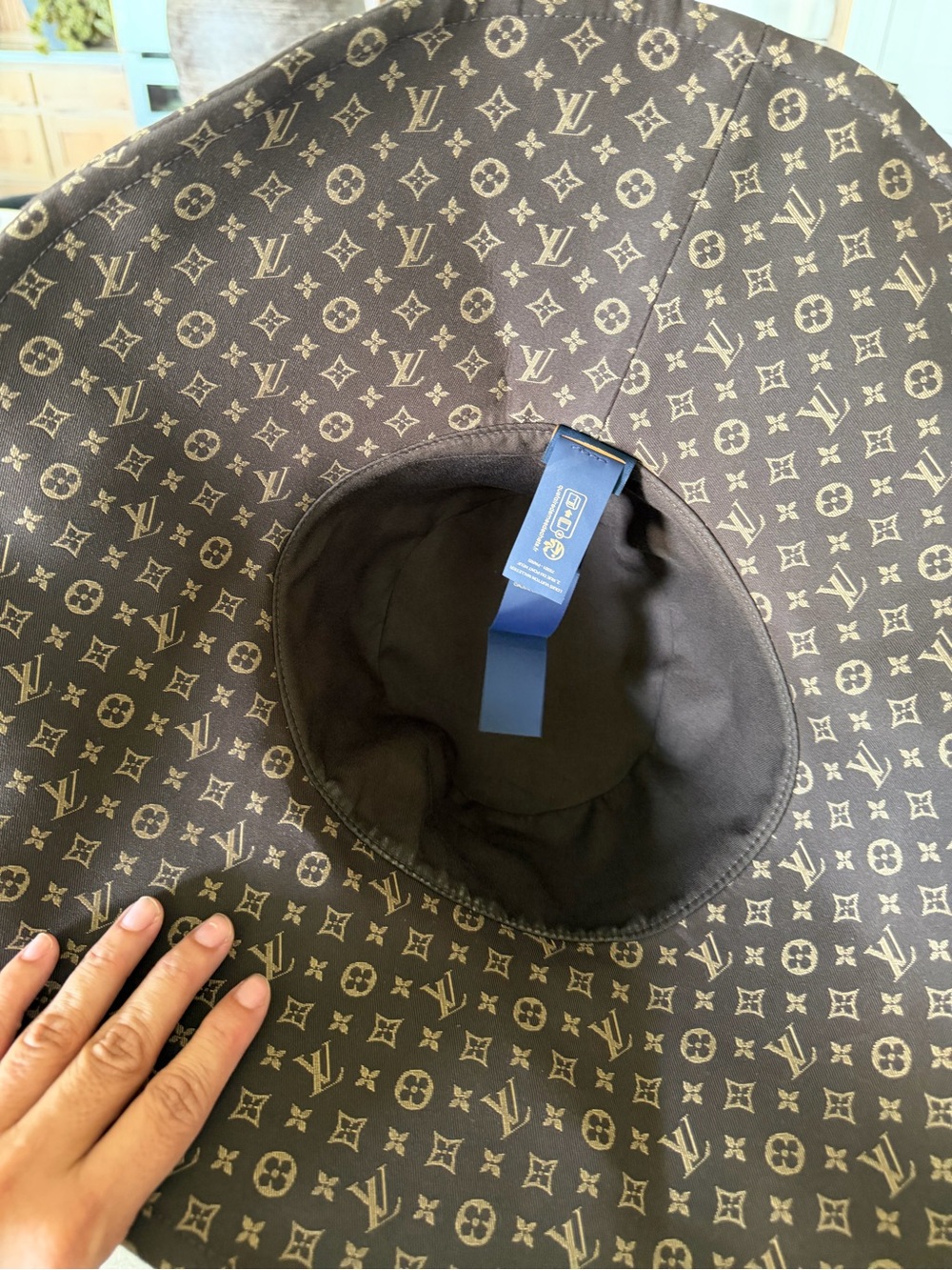 Louis Vuitton Monogram Wide-Brim Bucket Hat in Brown - Picture 6 of 8